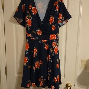 Floral Navy Dress